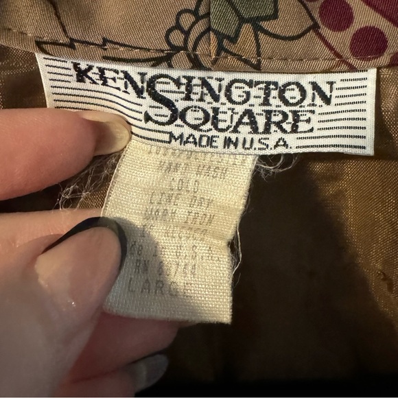 Kensington Square Vintage Floral Print Oversized Long Single Button Blazer - Picture 4 of 12